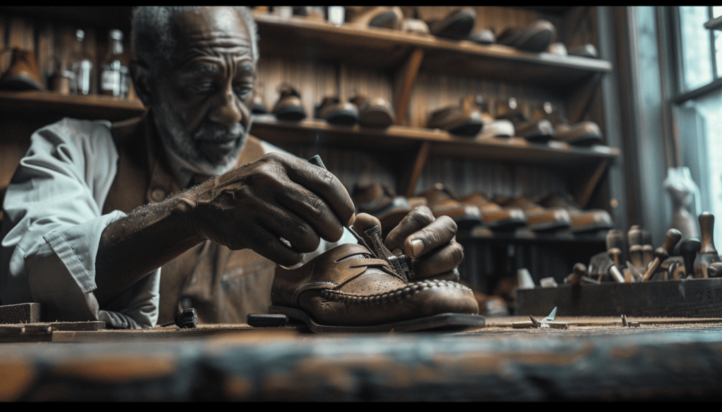 J.B. Stradford: The Visionary Behind Black Wall Street 3 A skilled African American craftsman and business owner focuses on his work in his shop on Black Wall Street in the Greenwood District of Tulsa, circa 1921.